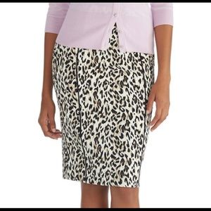 WH|BM Leopard Print Pencil Skirt